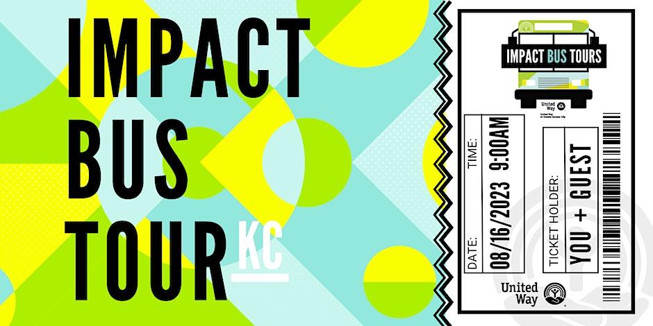 Graphic with details about United Way's 816 Day Impact Bus Tour