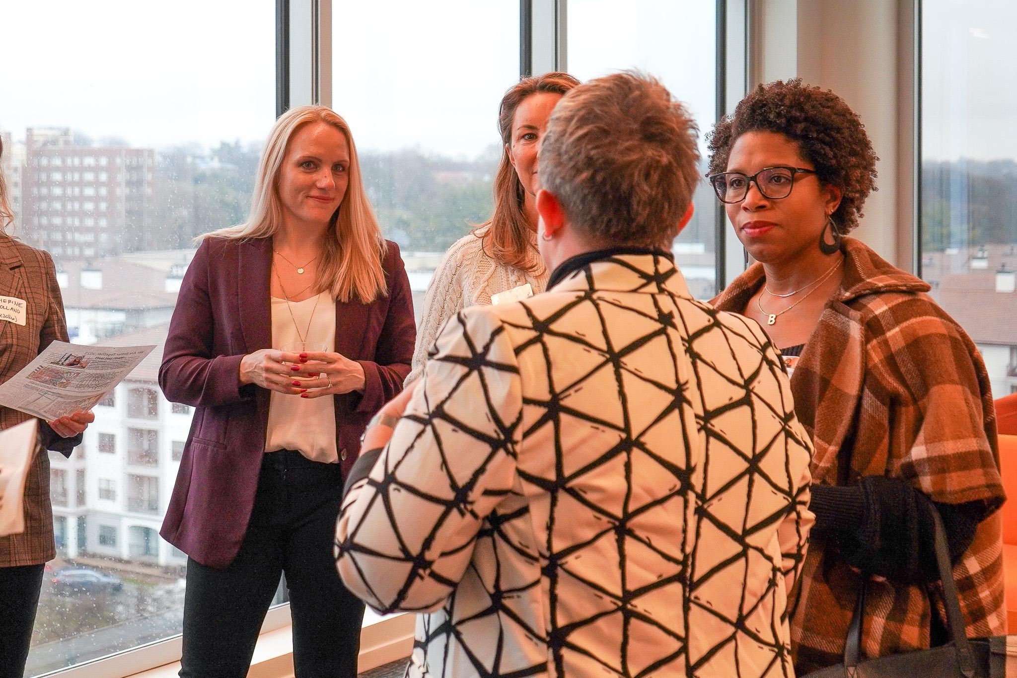 Image of guests chatting in CommUNITY Space at United Way of Greater Kansas City