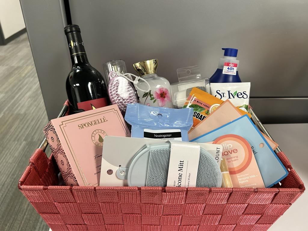 Themed gift basket for HNTB United Way campaign silent auction event