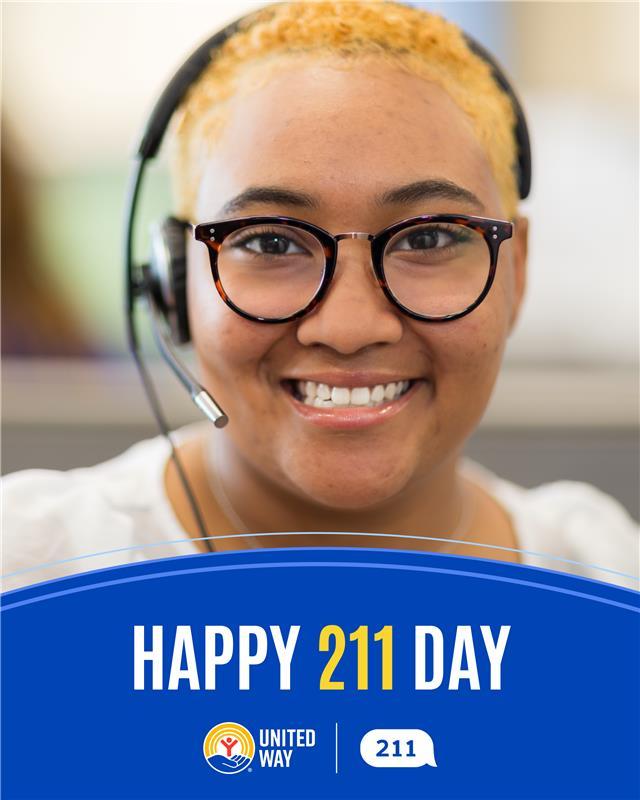 Text: Happy 211 Day