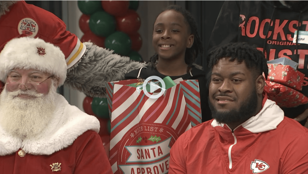Video: Trey Smith gives back to Kansas City families with ‘Holiday of Hope’ event