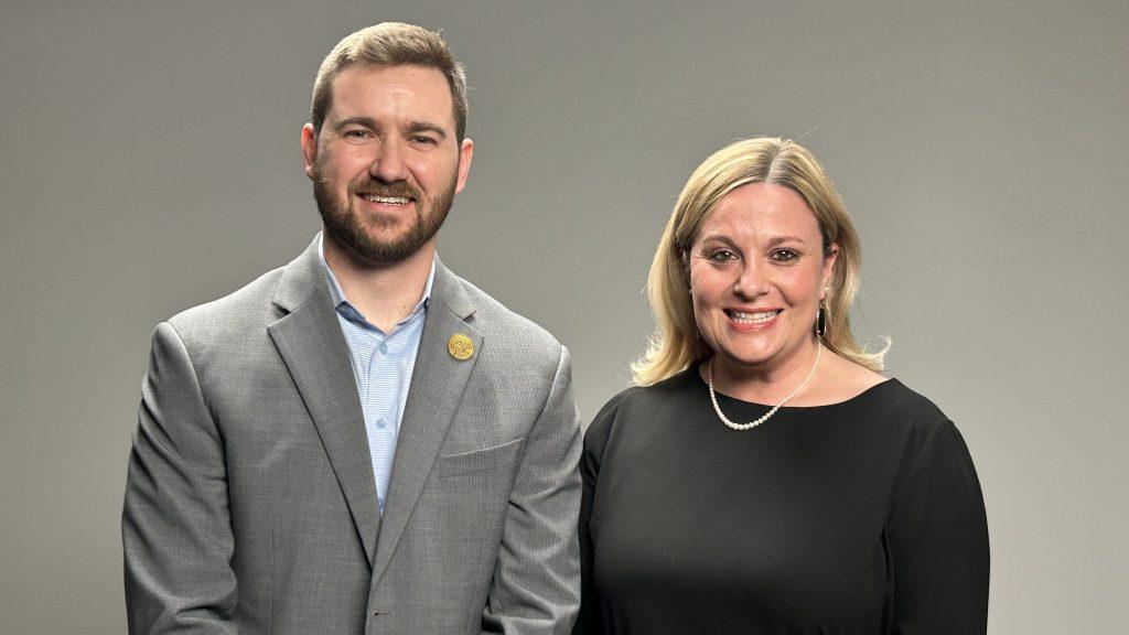Image of Josh Linton and Allison Koile from Commerce Bank, nominees for Employee Campaign Manager of the Year at The Waymaker Awards 2026