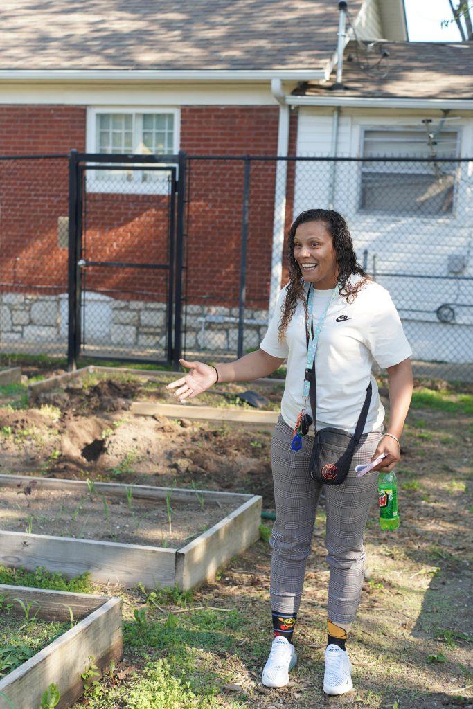 Image of Karly volunteering at Sheffield Place